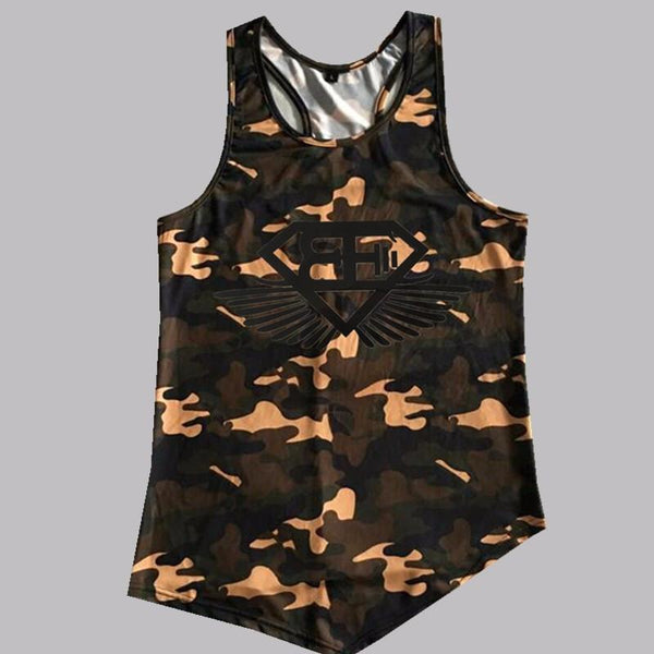 Fitness Men Tank Top Army Camo Camouflage Mens Bodybuilding Stringers Tank Tops Singlet Brand Clothing Sleeveless Shirt