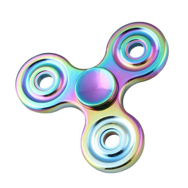 Rainbow Colour Aluminum Fidget Spinner