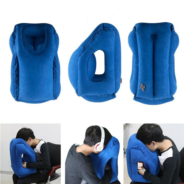 Amazing Travel Pillow body back support Foldable blow neck pillow