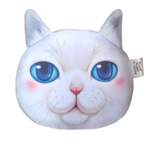 Cute Cat Face Printing Zipper Coin Purses Women Cartoon Coin Wallets Ladies Makeup Storage Bag